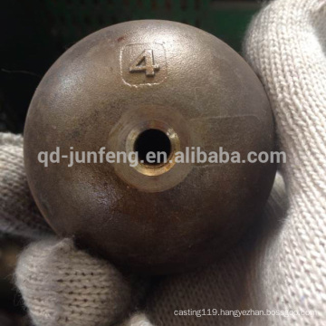 investment casting steel ball with hole